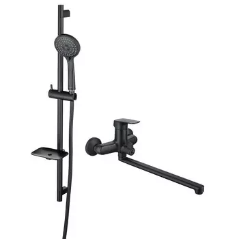 Душевой комплект Aquatek Вега AQ1033MB черный матовый