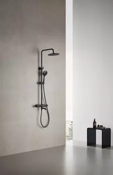 Душевая стойка Arrow AG3317SHMB матовый черный