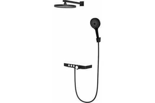 Душевой комплект Berges Morans 075004 с термостатом черный матовый