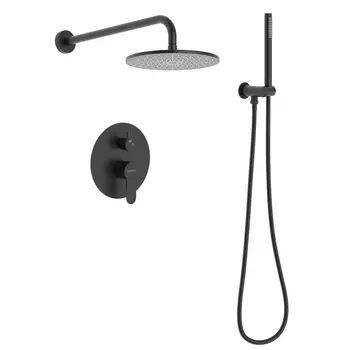 Душевой комплект Berges Wasserhaus Nardis 2R черный матовый