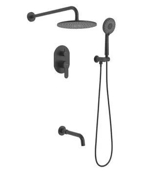 Душевой комплект Berges Wasserhaus Nardis 3R черный матовый