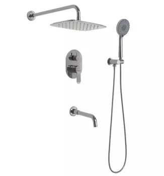 Душевой комплект Berges Wasserhaus Ventas 3O хром сильвер