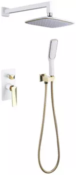 Душевая система Boheme Venturo 384-W встраиваемая, белый / золото