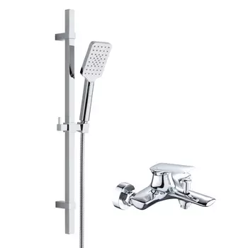 Душевой комплект Bond Cube B03-5200 со смесителем, хром