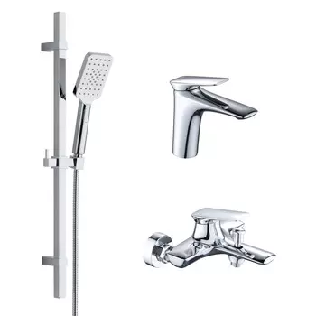 Душевой комплект Bond Cube B03-5300 со смесителем, хром