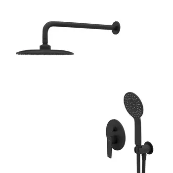 Душевой комплект Cezares Nautic NAUTIC-DSIP-NOP черный матовый