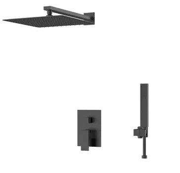 Душевой комплект D&K Bayern.Liszt DA1515705A04 черный матовый