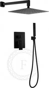 Душевой комплект Filarete Fing FL1043BL черный матовый