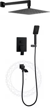 Душевой комплект Filarete Waterfall FL1010BL