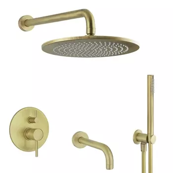 Душевой комплект Giulini Futuro F6513-3-25BROP бронза матовая