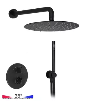 Душевой комплект Giulini Futuro F8213KB-25XNO черный матовый