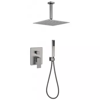 Душевой комплект Grocenberg GB5089BG-4 встраиваемый, графит