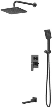 Душевой комплект Grossman Classic 501.K35.04.210 черный матовый