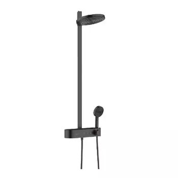 Душевой комплект Hansgrohe Pulsify S 24240670 260 2jet с термостатом, черный матовый