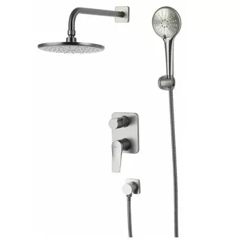 Душевая система Lemark Bronx LM3729GM встраиваемая, графит