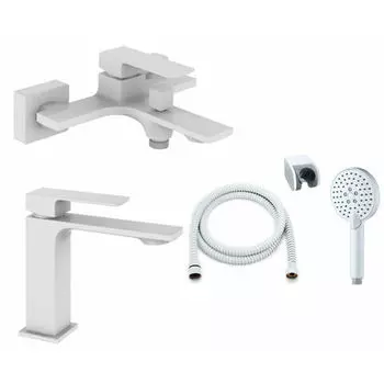 Душевой комплект Orange Lutz M04-311w белый