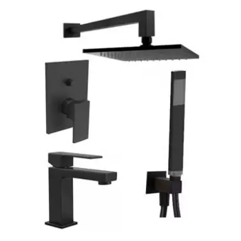 Душевой комплект Paffoni Elle KITEL015NO071 черный матовый