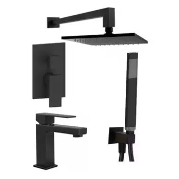 Душевой комплект Paffoni Elle KITEL018NO071 черный матовый