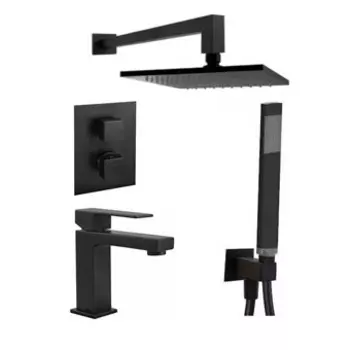 Душевой комплект Paffoni Elle KITLEQ518NO071 черный матовый