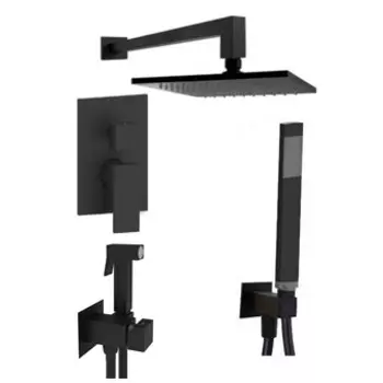 Душевой комплект Paffoni Elle KITZEL018NO/M черный матовый