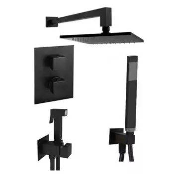 Душевой комплект Paffoni Elle KITZLEQ518NO/M черный матовый