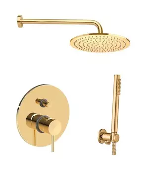 Душевой комплект Paffoni Light KITLIG015HG золото медовое