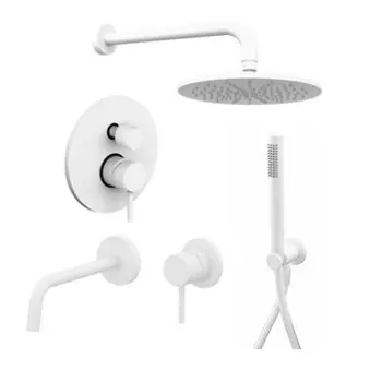 Душевой комплект Paffoni Light KITLIG018BO006 белый матовый