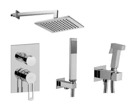 Душевой комплект Paffoni Ringo KITZRIN018CR/M хром