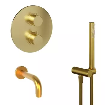 Душевой комплект Paini Cox золото брашированное 78PJSET26911THBATH