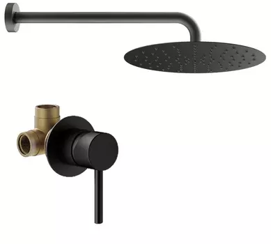 Душевой комплект Plumberia Selection Ixo KITXO01NOKING черный матовый