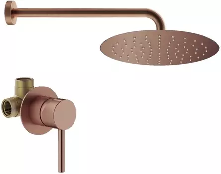 Душевой комплект Plumberia Selection Ixo KITXO01RS медь брашированная