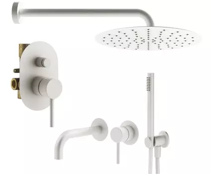 Душевой комплект Plumberia Selection Ixo KITXO15BO210 белый матовый
