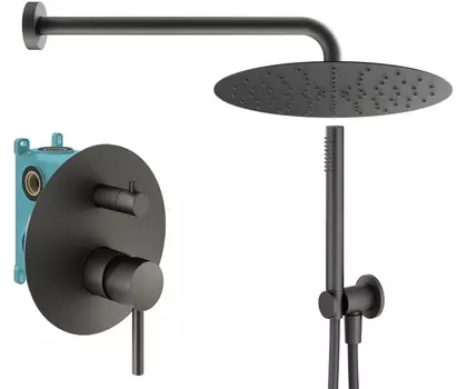Душевой комплект Plumberia Selection Ixo KITXO18GR графит матовый