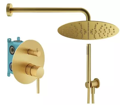 Душевой комплект Plumberia Selection Ixo KITXO18OB золото брашированное