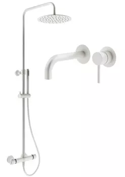 Душевой комплект Plumberia Selection Ixo KITXO6302BO210 белый матовый