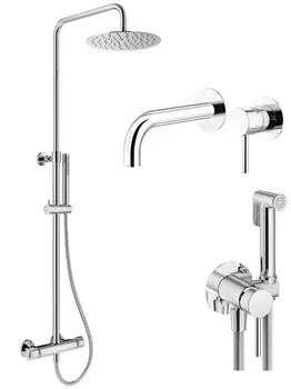 Душевой комплект Plumberia Selection Ixo KITZXO6302CR210 хром