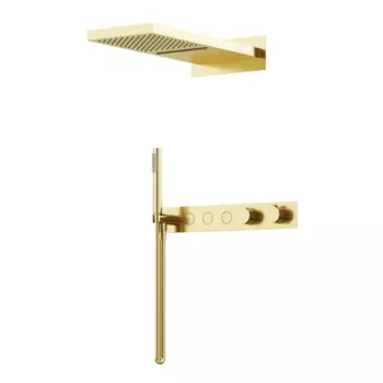 Душевой комплект Sancos Linn SC9023BG брашированное золото