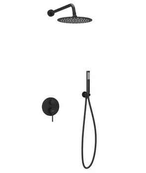 Душевой комплект Sancos Select SC3003MB с внутренней частью, черный матовый