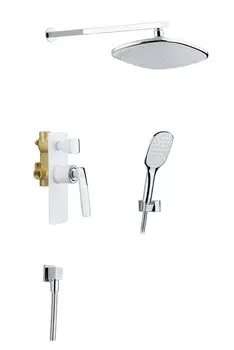 Душевая система Timo Helmi SX-4069/00-16SM встраиваемая, хром/белый