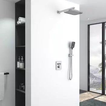 Душевой комплект Vincea Inspire VSFW-321MT1CH встраиваемый, термостатический, двухрежимный