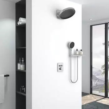 Душевой комплект Vincea Inspire VSFW-3I21MT3RCH встраиваемый, термостатический, двухрежимный