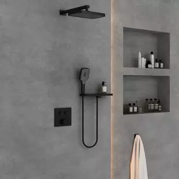 Душевой комплект Vincea VSFW-4211RMB встраиваемый, двухрежимный, черный