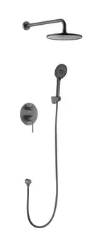 Душевой комплект Voda Vessel Gun Metal VSLGM Set_3in1 оружейная сталь