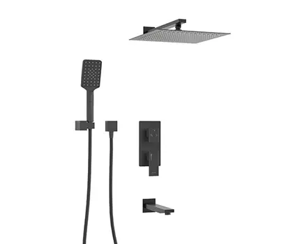 Душевой комплект WasserKRAFT A172071 черный матовый