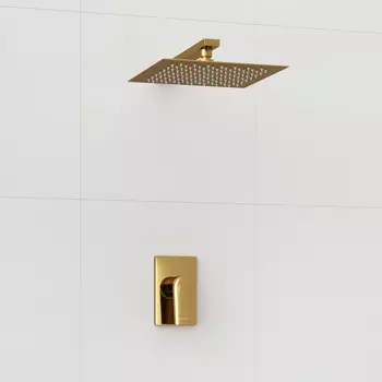 Душевой комплект WasserKRAFT A55180 золото матовое