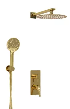 Душевой комплект WasserKRAFT A71207 золото глянцевое