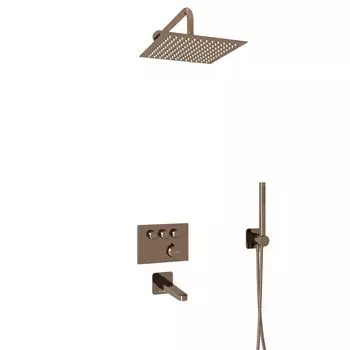 Душевой комплект WasserKRAFT Asphe A7758.338.329.290.292.291.311 Thermo розовое золото