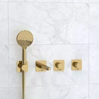 Душевой комплект WasserKRAFT Ems A7651.303.305.280.197.207 золото