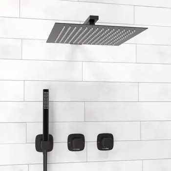 Душевой комплект WasserKRAFT Nuthe A9151.264.219.162.327.242.217 черный матовый