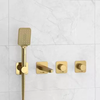 Душевой комплект WasserKRAFT Schunter A8251.306.308.285.194.201 золото матовое
